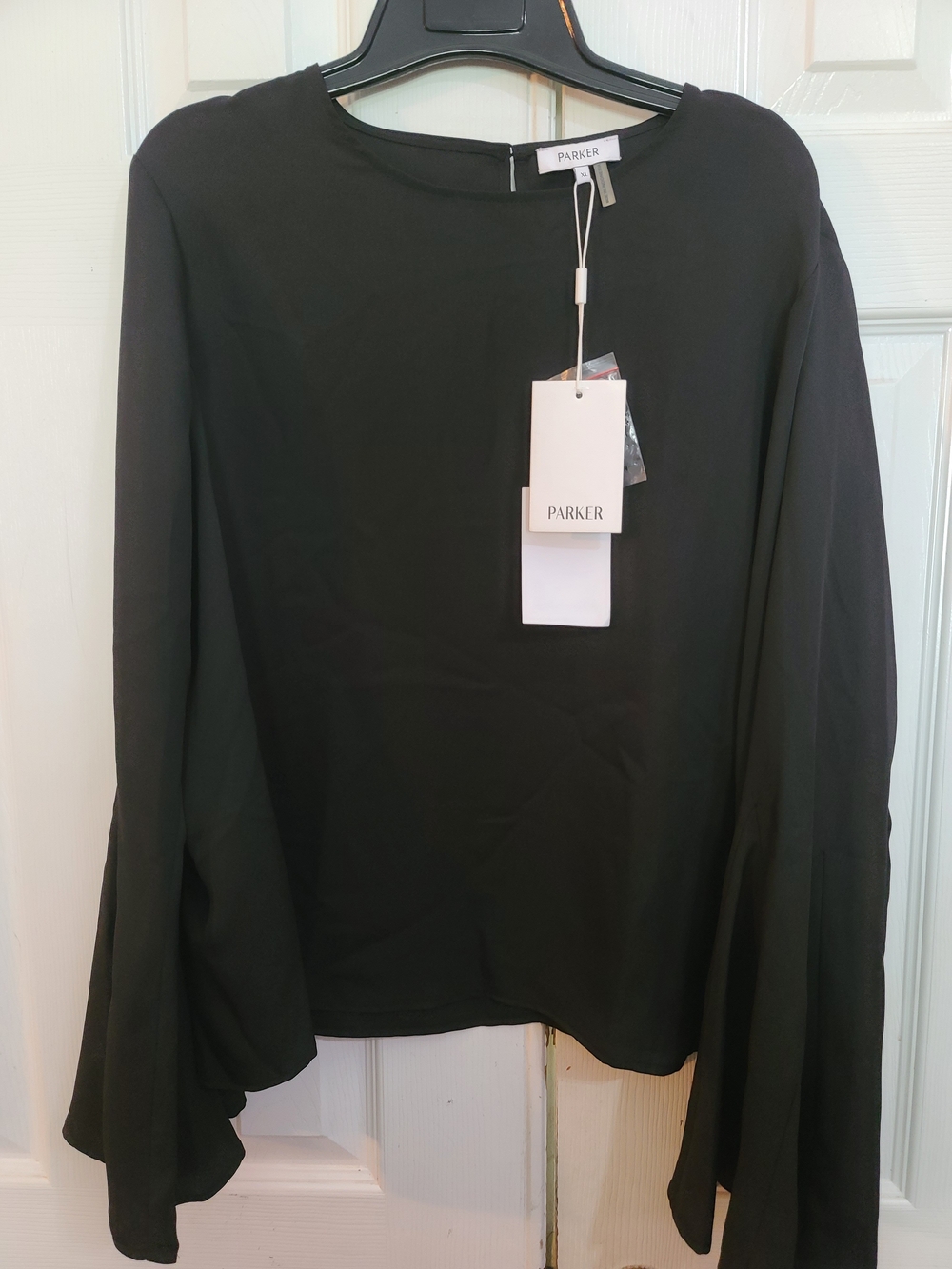 Parker Black Long Sleeve Blouse